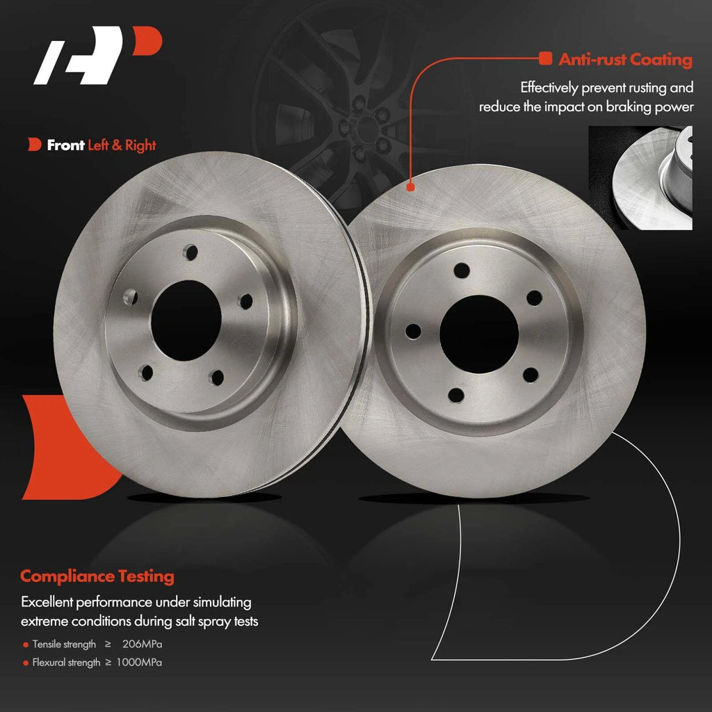 Front Disc Brake Rotors & Ceramic Pads for Nissan Altima (2013–2023)