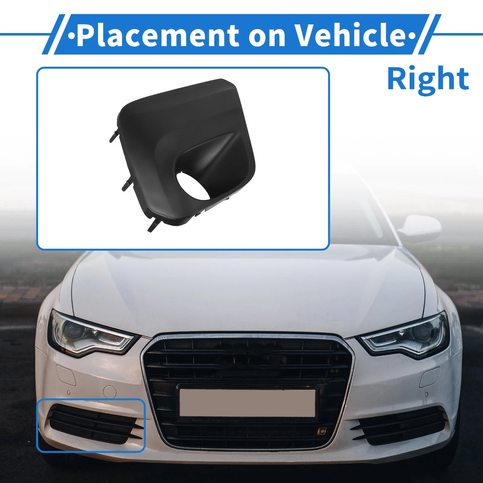 Front Right Fog Light Grill for Subaru Forester (2019–2021) No. 57731SJ040 ABS