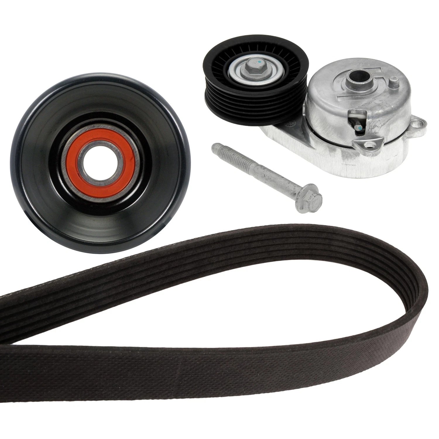 Drive Belt Idler Pulley Tensioner Kit for C1500-2500 Suburban (1992–1999)