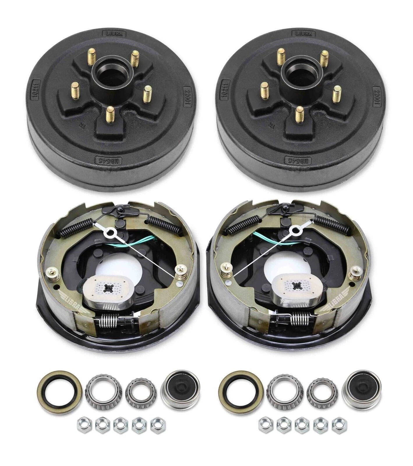 Trailer Hub Drum Kit 5 on 4.5" & Electric Brake for 3500lb Axle