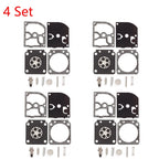 Set of 4 Carburetor Diaphragm Kit for Zama RB-129 C1M-W26A C1M-W26B C1M-W26C