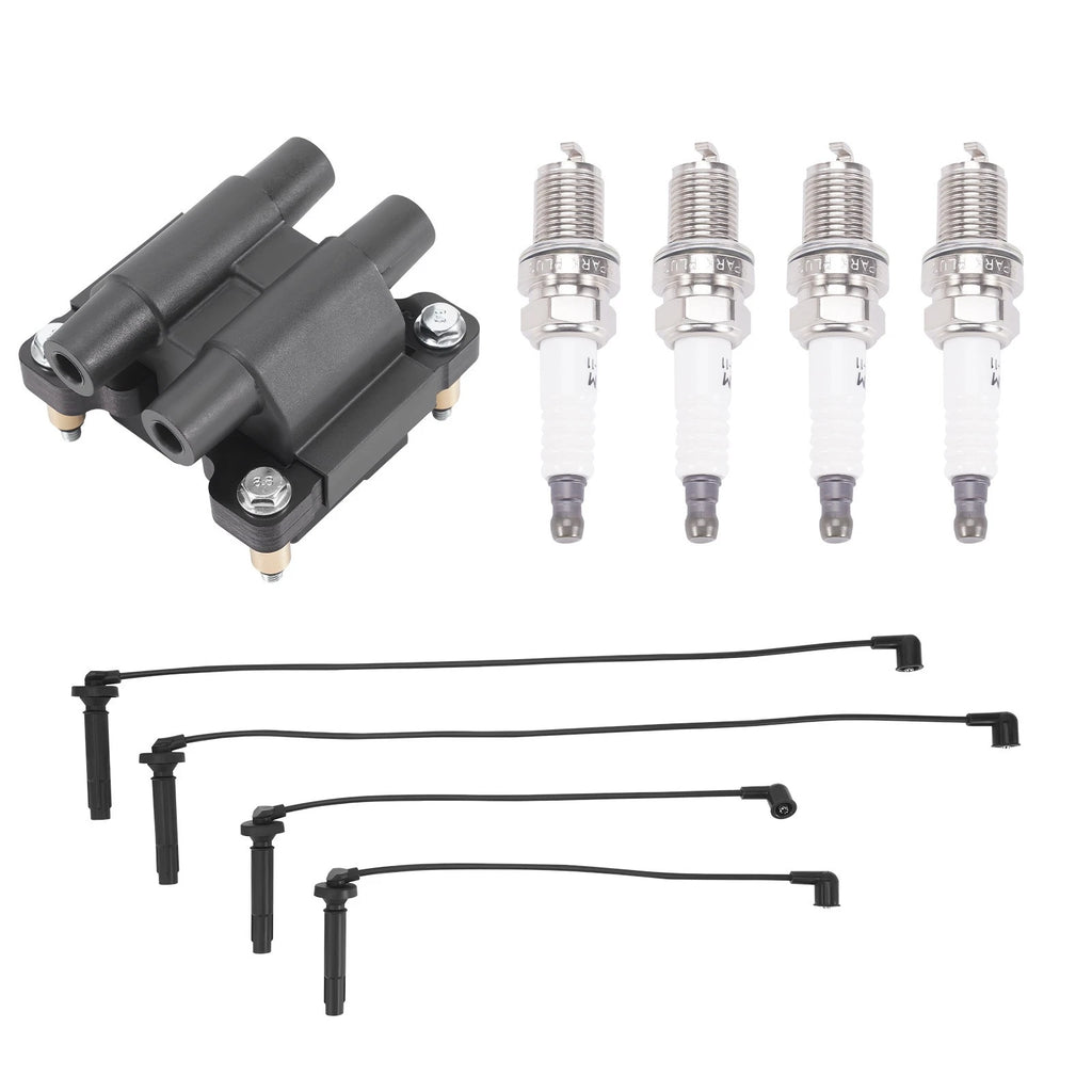 Ignition Coil + Spark Plugs + Wires For Subaru Impreza Legacy Forester UF538