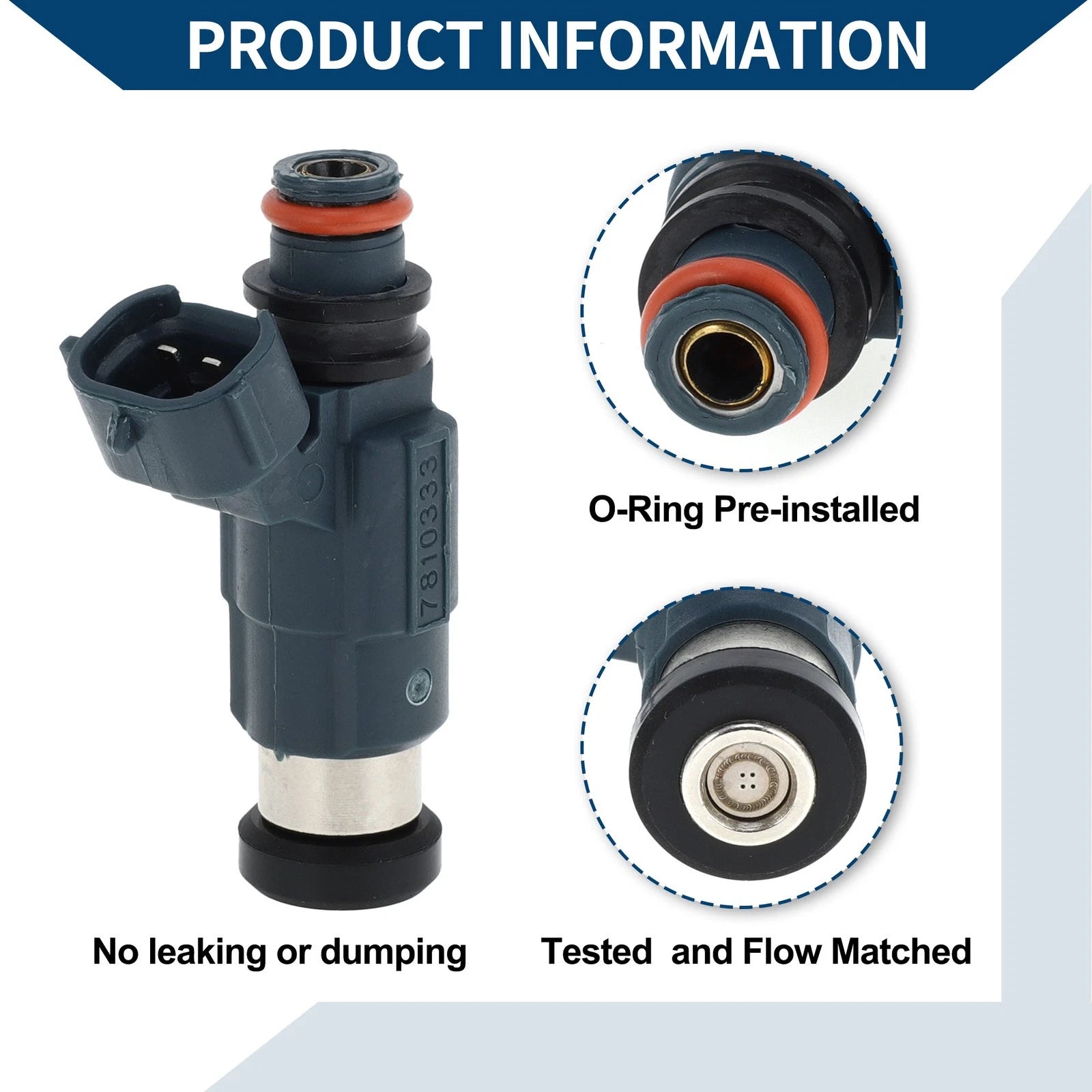 Fuel Injector No.FP33-13-250 for Mazda Protege ES (1999–2000) 1 Pc
