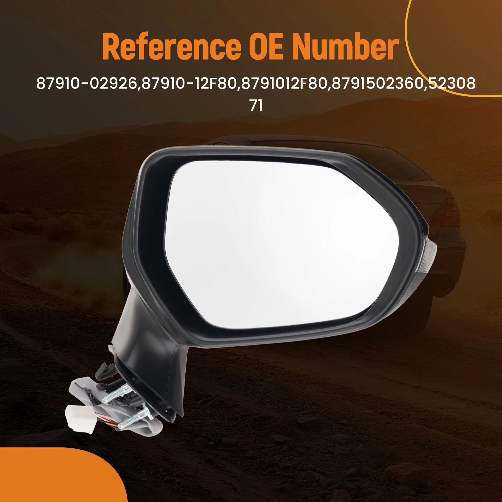 Right Rear View Mirror for Toyota Corolla XSE (2019–2025) 8791012F80