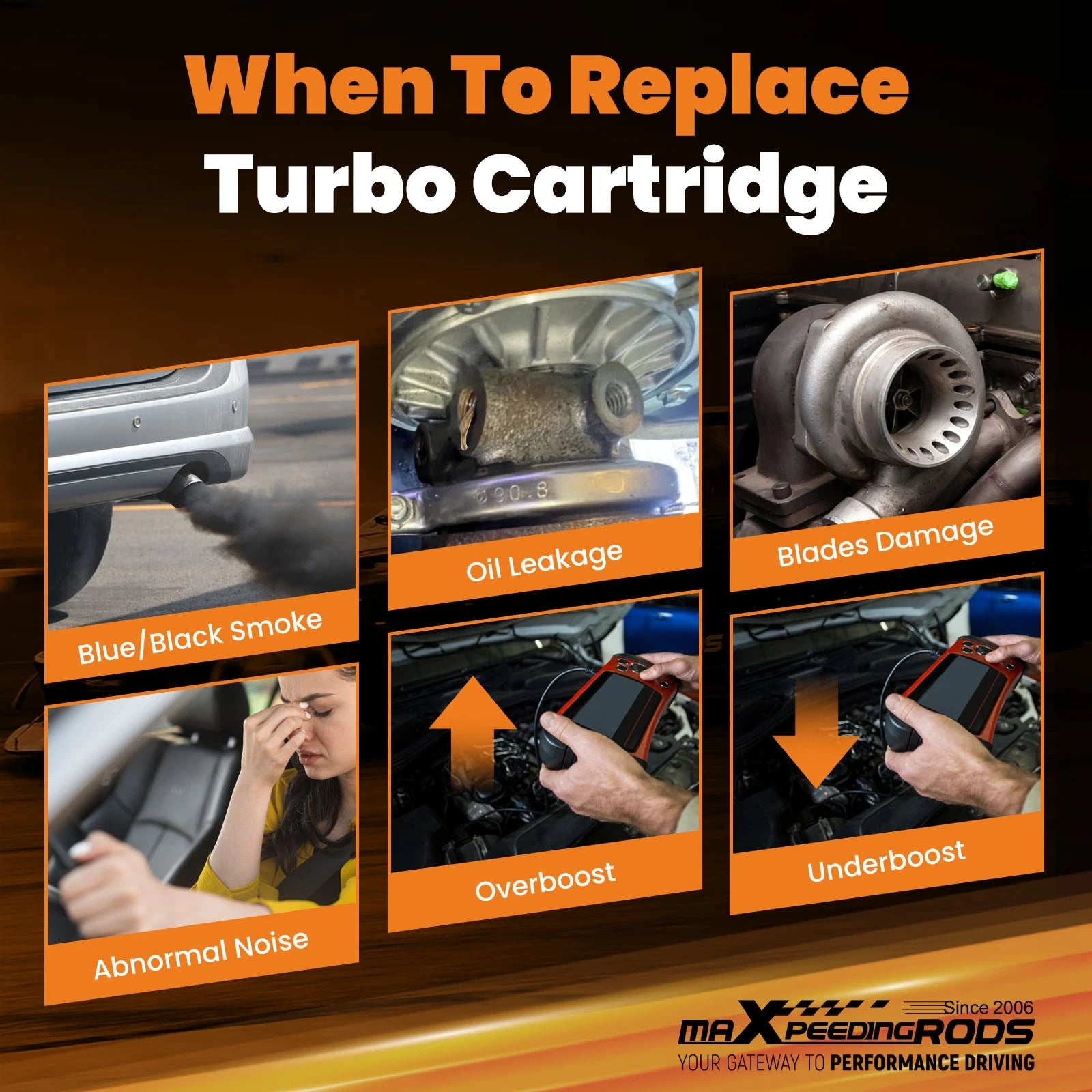 Turbo CHRA Cartridge for Chevy Malibu Cadillac ATS (2013–2019)