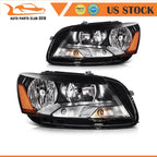 Headlight Assembly for Volkswagen Passat (2012–2015) Black Housing Left+Right