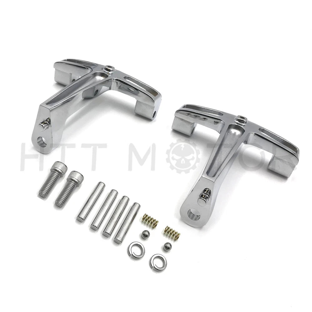 Chrome Mounting Brackets for Harley FLH Touring (1993–2008)