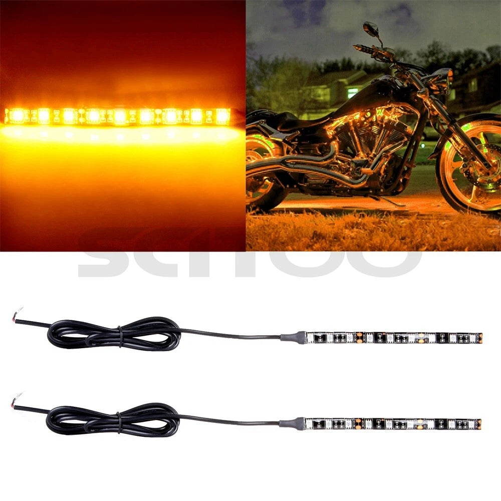 2X Yellow Flexible Strip Light for Universal Applications (LED)