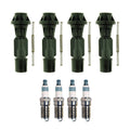 Set of 4 Denso Iridium Spark Plugs & NGK Coil Boots for Mazda 3 6 CX-7 MX-5 (2004–2012)