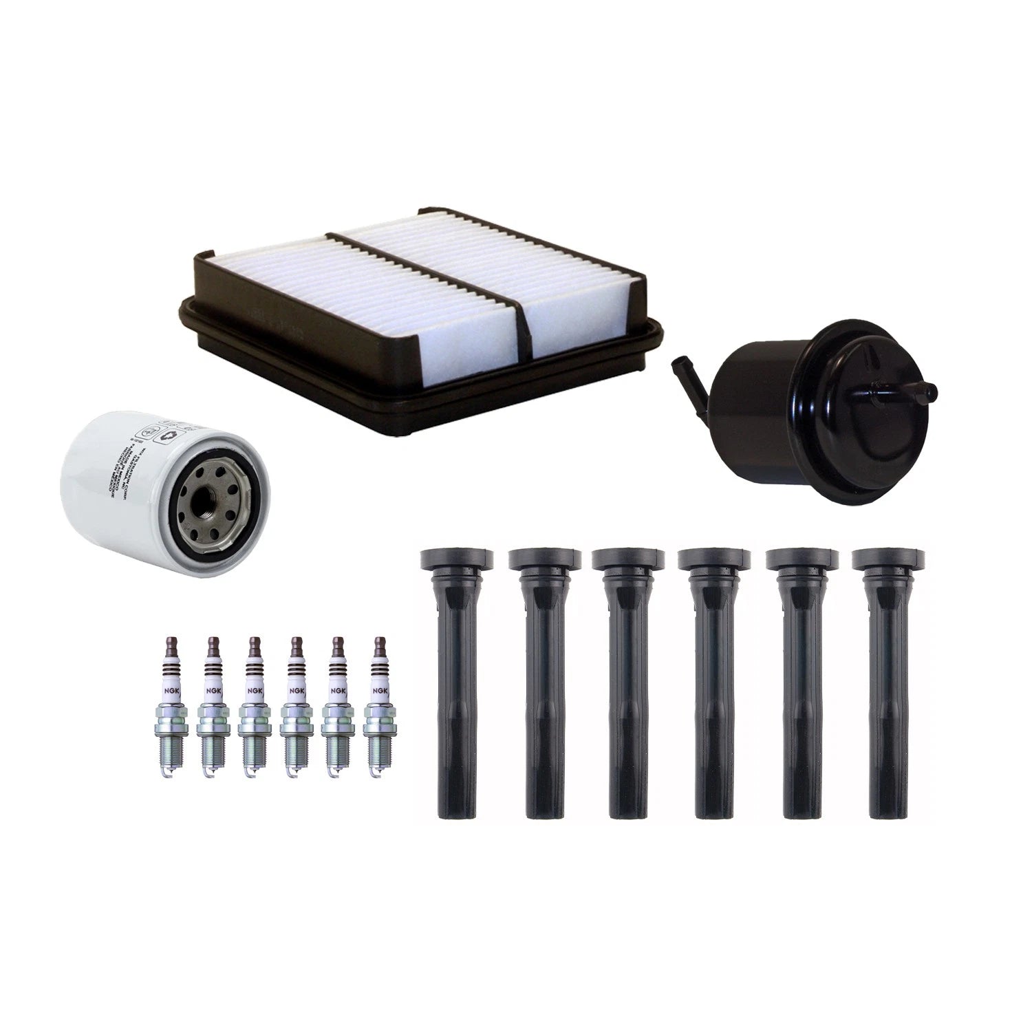 Tune Up Kit with NGK 6 Spark Plugs & Boots for Tracker Vitara (1999–2004)