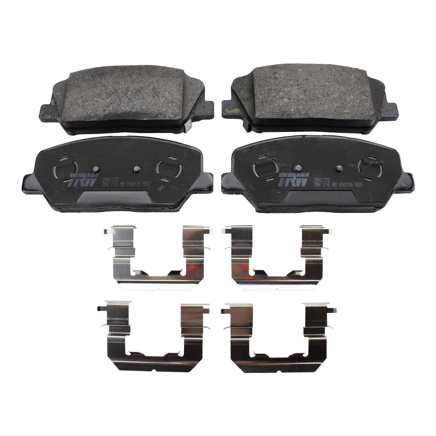 Set of 4 TRW Pro Low-Metallic Brake Pads for Veloster Forte Koup Forte5 (2011–2018)