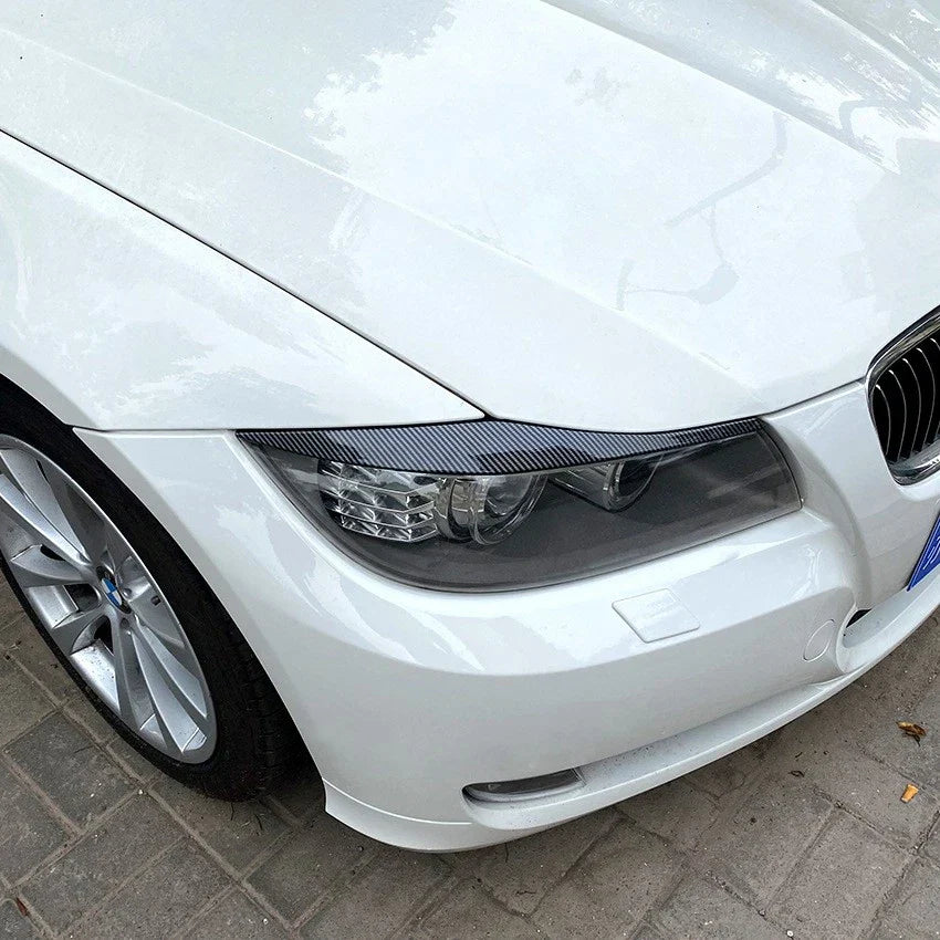 Headlight Eyebrow Eyelid Cover Trim for BMW 3 Series E90 E91 (2005–2012)