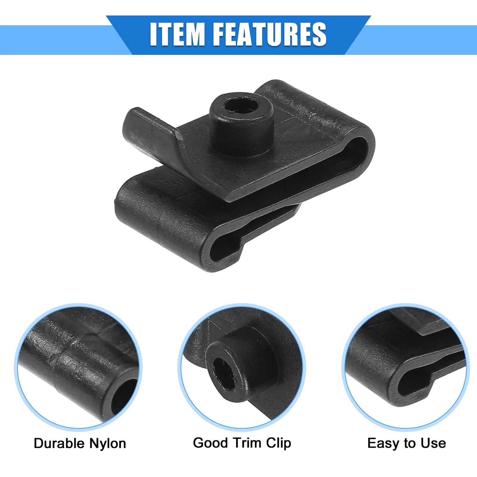 20 Pcs Fender Flare Bumper Clip U Nut for Toyota Highlander (2006–2010)