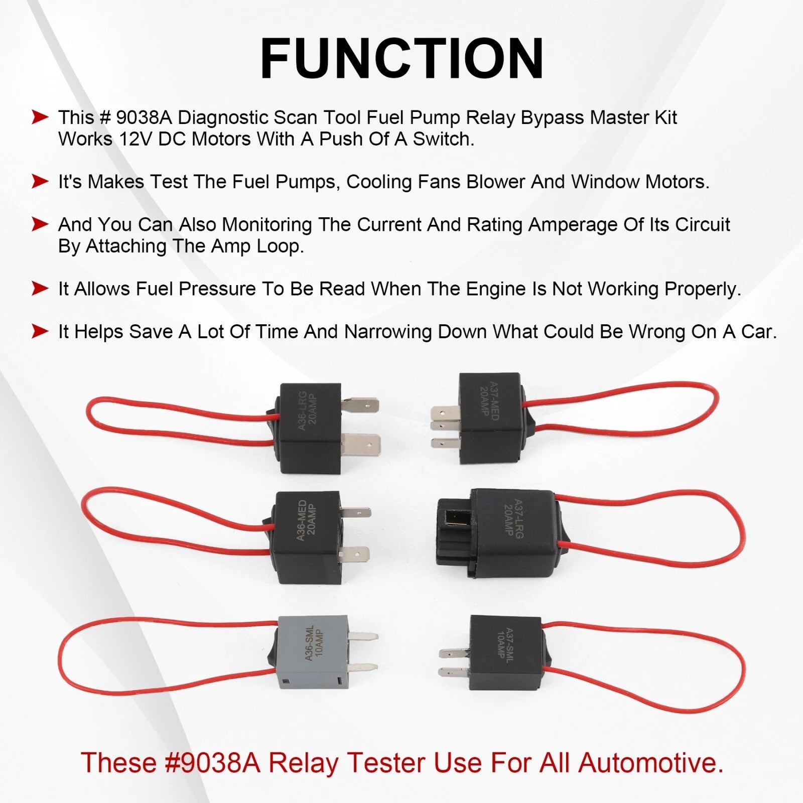 Relay Tester for Automotive Diagnostic Tools (Universal)