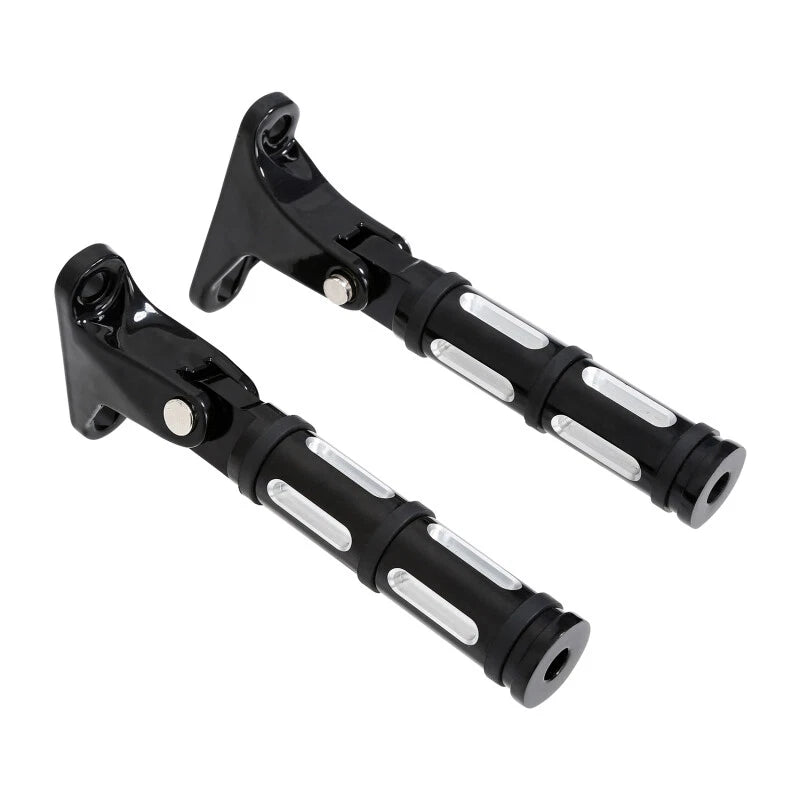 Black Passenger Footpeg for Harley Road King, Street, Electra Glide (1993–2025)