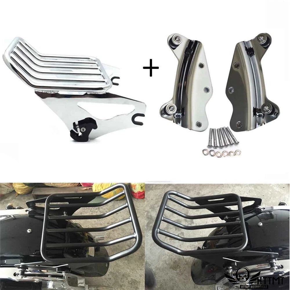 Detachable Two Up Luggage Rack w/ Docking Hardware for Harley Touring (2014–2019)