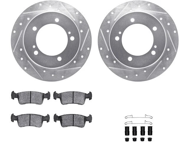 Front Brake Pad and Rotor Kit for Suzuki Samurai (1986–1994) HQ768CD