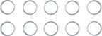 Exhaust Gaskets for Harley-Davidson Evo BT, XL, M8 (1984–Present) Replaces 65324-83