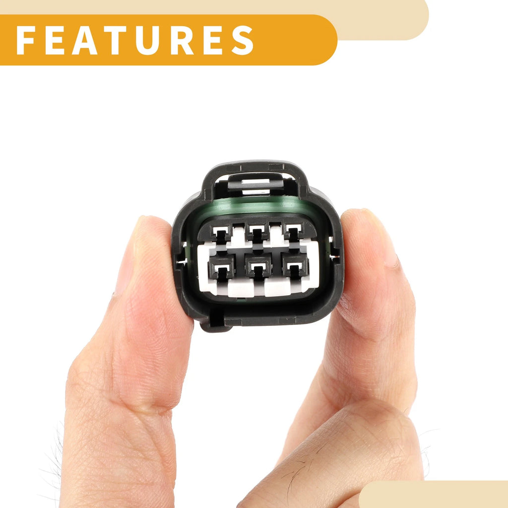 6 Pin Waterproof Headlight Connector Plug for Toyota (1 Set)