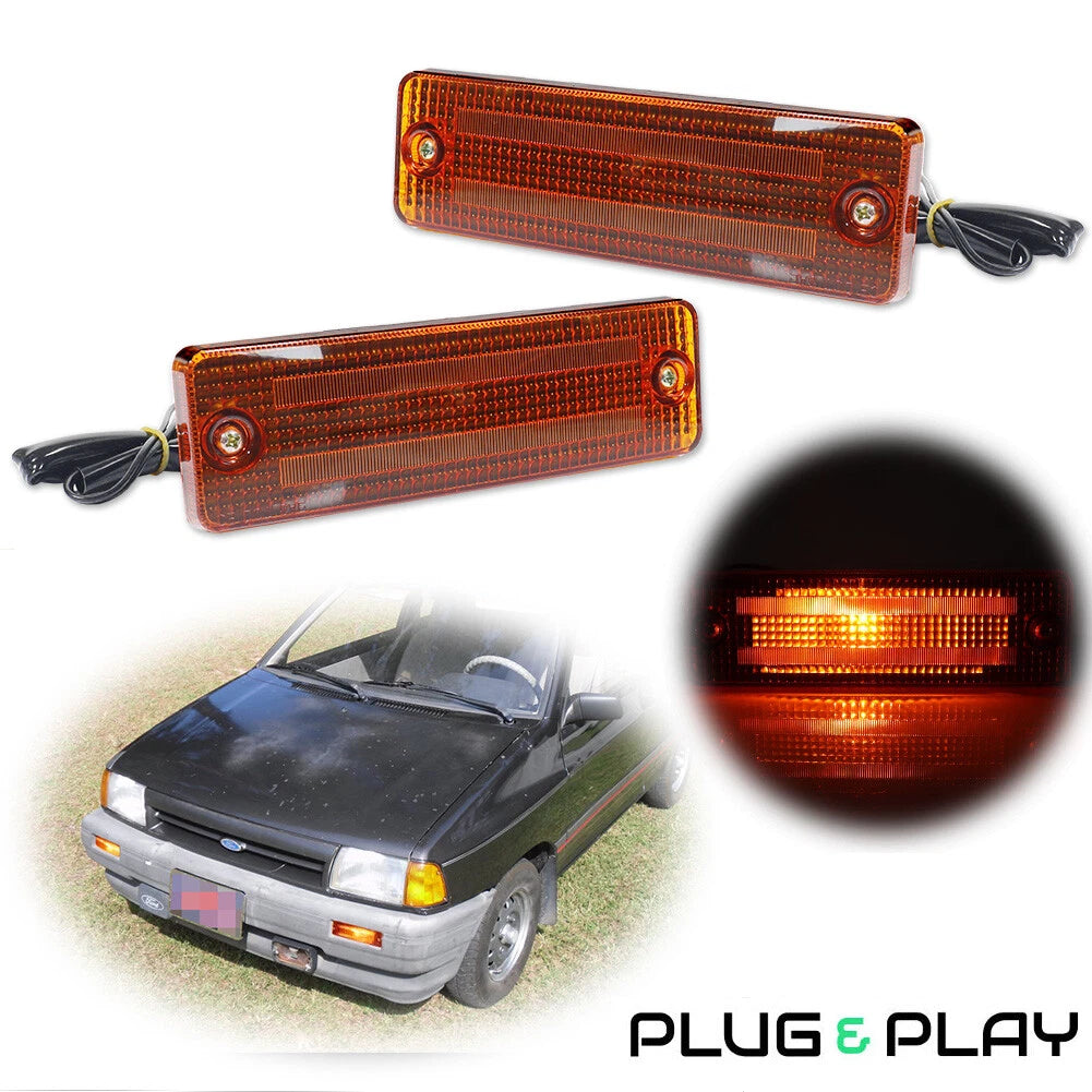 Amber Front Turn Signal Lights for Mazda 323 626 Pickup (1983–1993)
