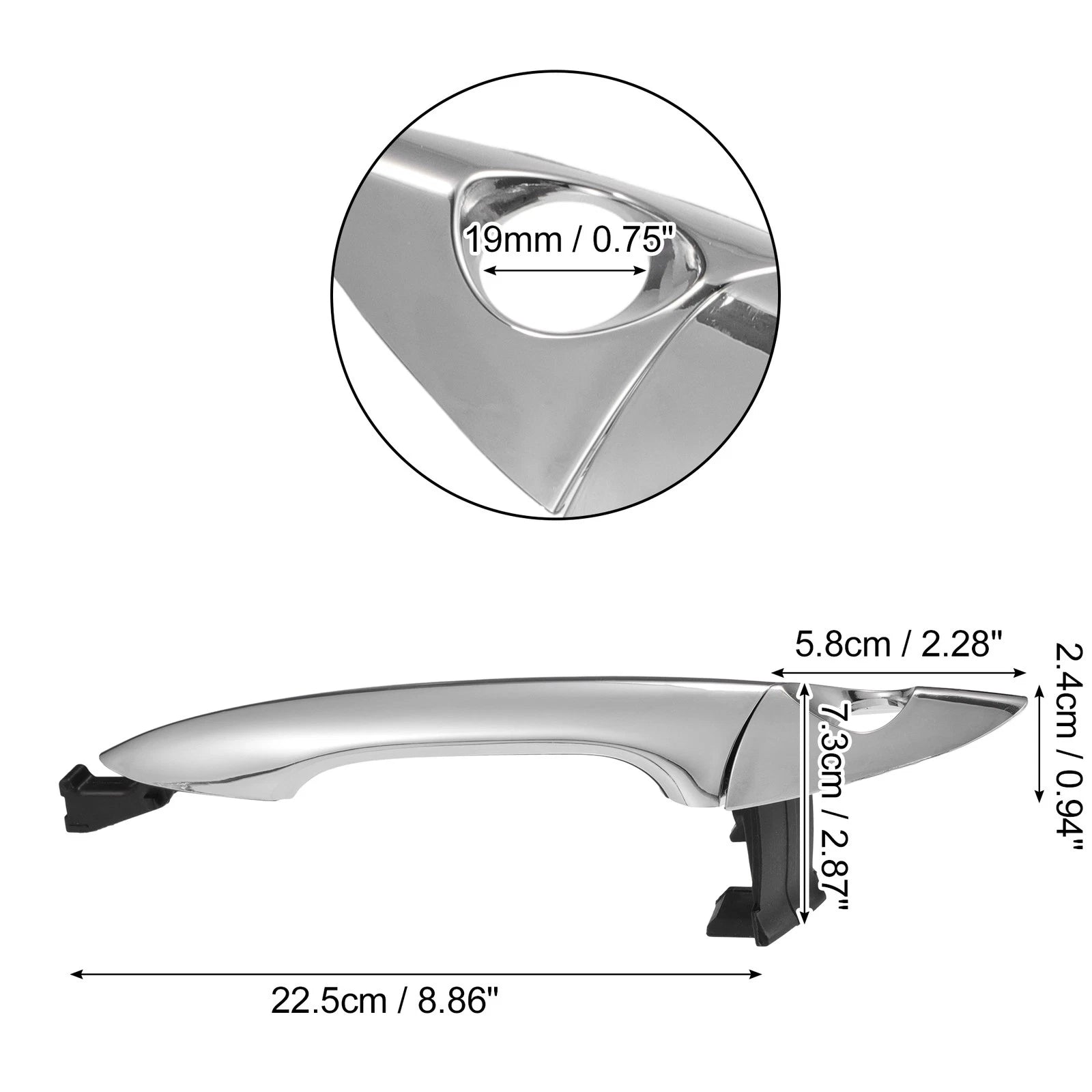 Front Left Door Handle for Hyundai Elantra (2011–2016)