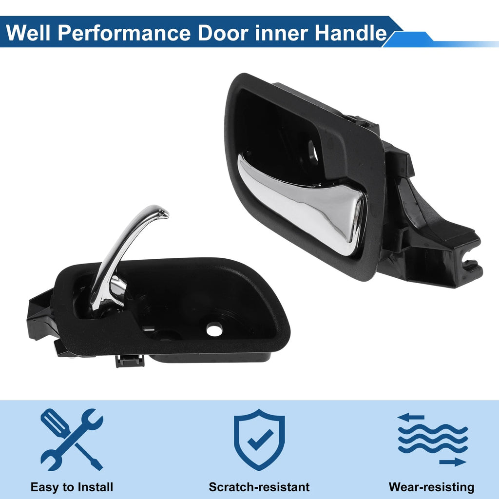 Front Driver Side Interior Door Handle for Honda Accord (2003–2007) Black Chrome