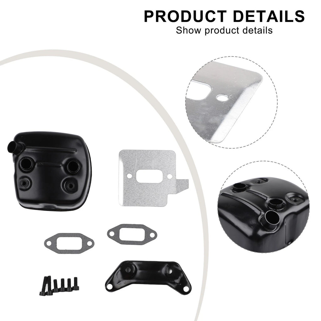 Exhaust Muffler Bracket Gasket Kit for Husqvarna 362 365 371 372 372XP
