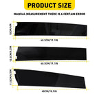 Front Rear Door Applique Gloss Black for Escalade Suburban Tahoe Yukon (2015–2020)