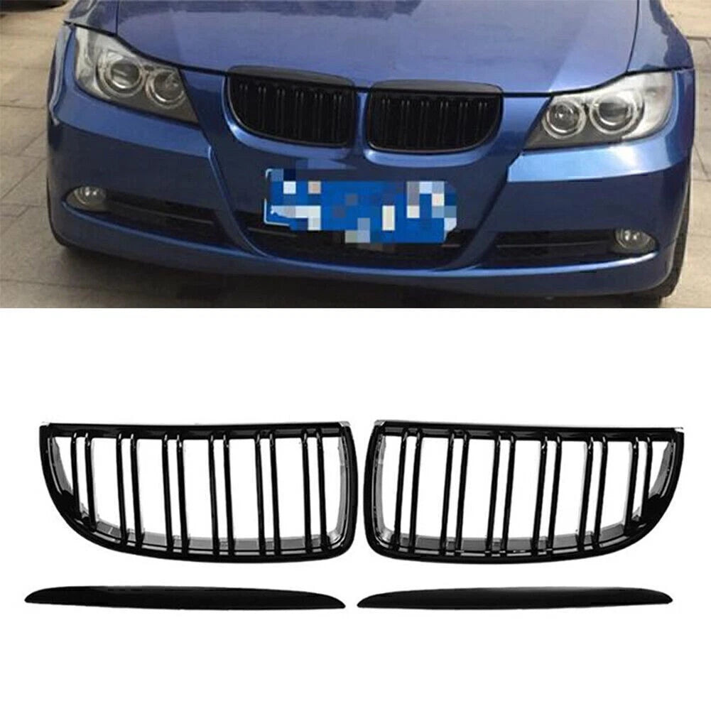 Upper Bumper Grill Mesh Grille for BMW E90 E91 (2005–2008) 51137120008 51137120007