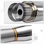 4.5" Burnt Tip Muffler Catback Exhaust System for Honda Civic Coupe/Sedan (1992–2000)