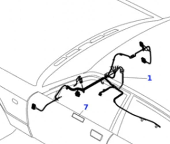 Gear Box Front Wire Harness LNC3030AF for Jaguar XJ8/XJ8L (1998–2003)