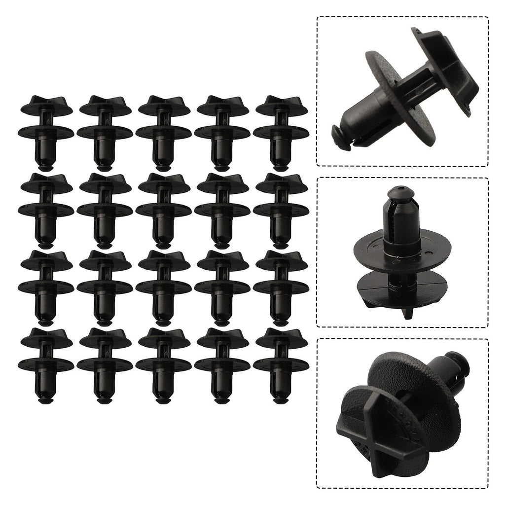 20 Pack Black Nylon Clips for Land Rover LR024316 (Fits )