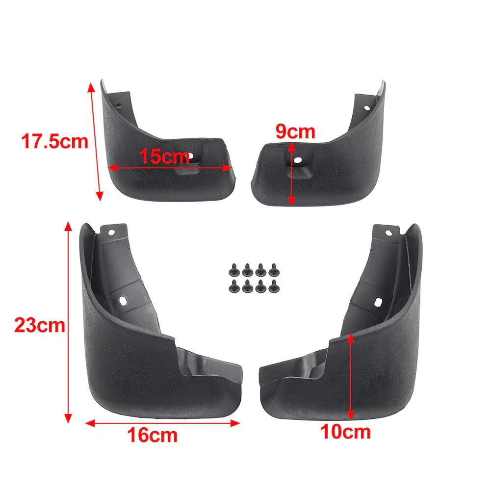 4 x Wheel Mud Flaps Splash Guards for Nissan Versa Sedan (2011-2019)