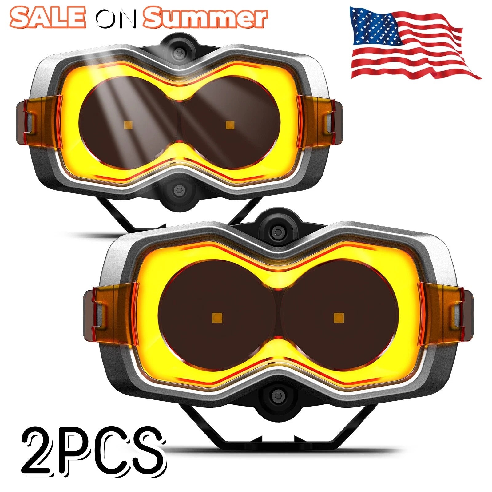 2X 4.5'' LED Work Lights for Jeep Truck Pickup (Offroad)