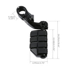 1.25" Adjustable Highway Short Angled Foot Pegs for Harley