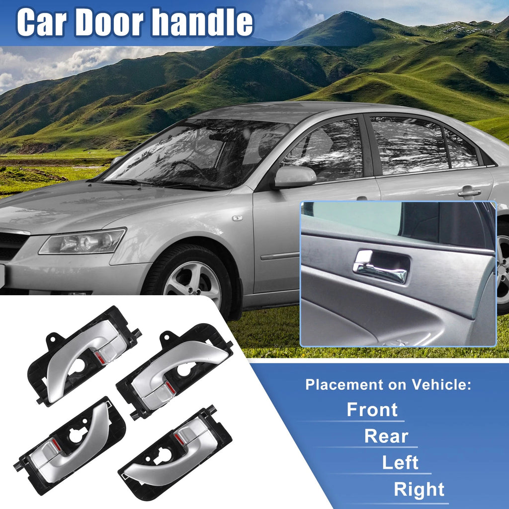 Set of 4 Interior Door Handles for Hyundai Sonata (2005–2008)