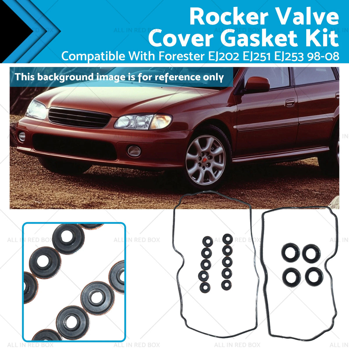 Rocker Valve Cover Gasket Kit Rubber for Subaru Impreza (1992–2000)