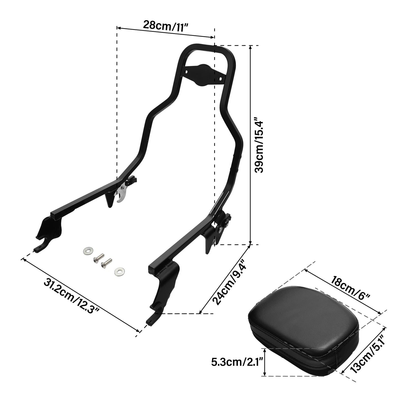 Sissy Bar Backrest Pad for Harley Nightster RH975 (2022–2025) RH975S