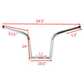 14" Rise 1 1/4" Ape Hanger Handlebar for Harley FLST FXST Sportster (1988–2023)