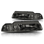 Headlight Lamp Set of 2 for Chrysler Cirrus/Dodge Stratus (1995–2000) Smoked Housing