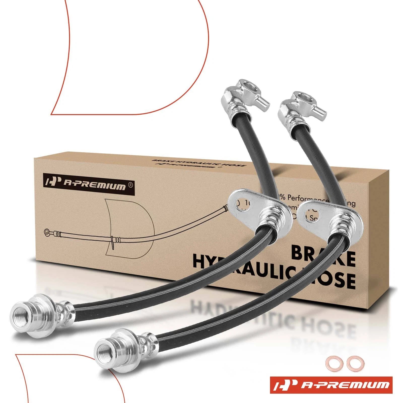 2X Rear Brake Hydraulic Hose for Honda CR-V (2002–2004)