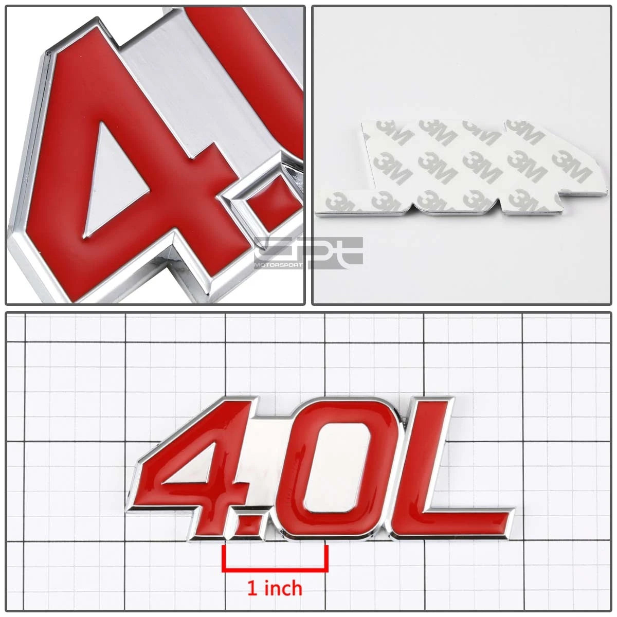 Chrome Fender Emblem Badge for 4.0 4.0L V6