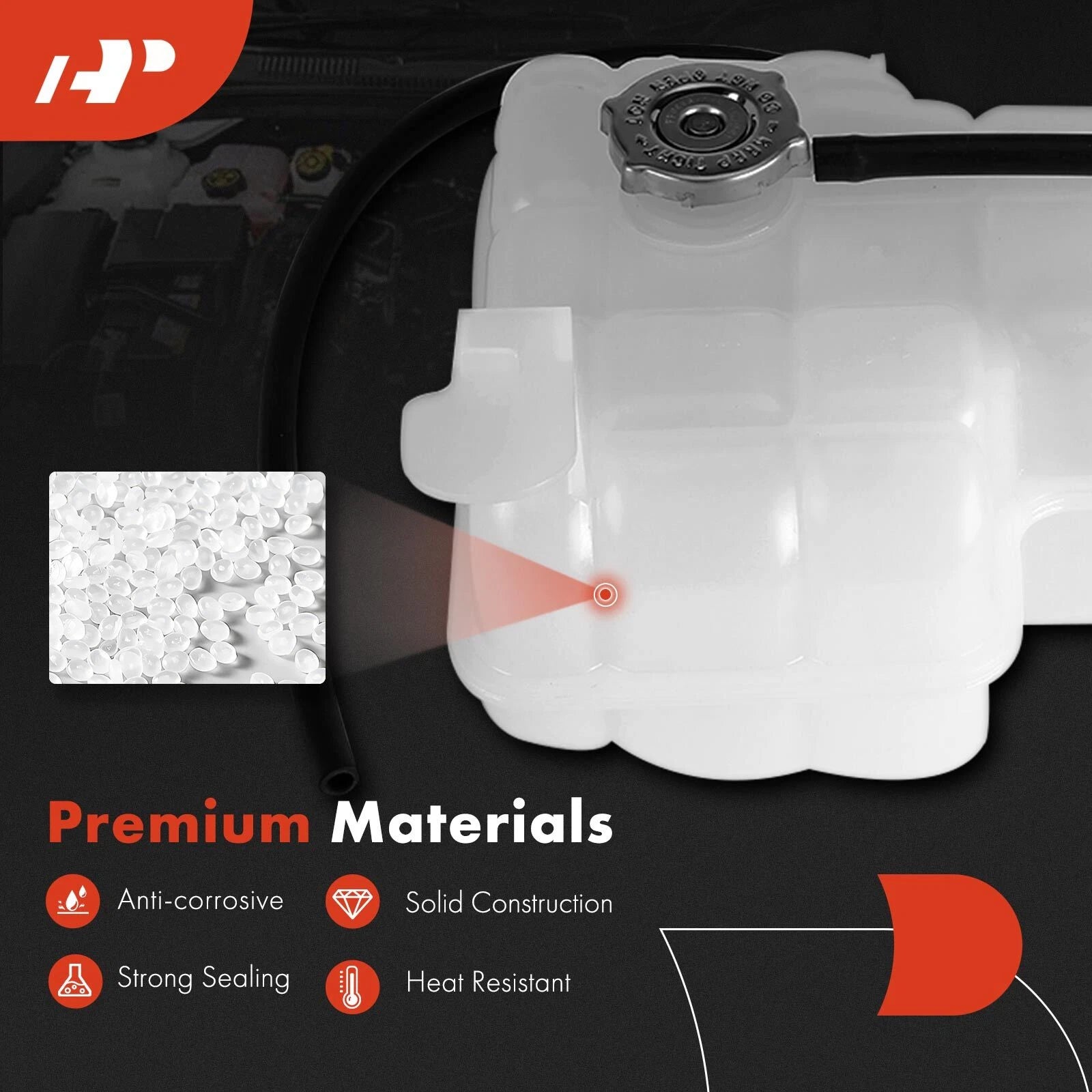 Engine Coolant Reservoir Tank with Cap for Chevy Express 2500 3500 (2003–2023)