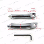 Chrome Footpegs for Kawasaki ZX750 Ninja (1987–1995) / ZX-9R (1994–1998)