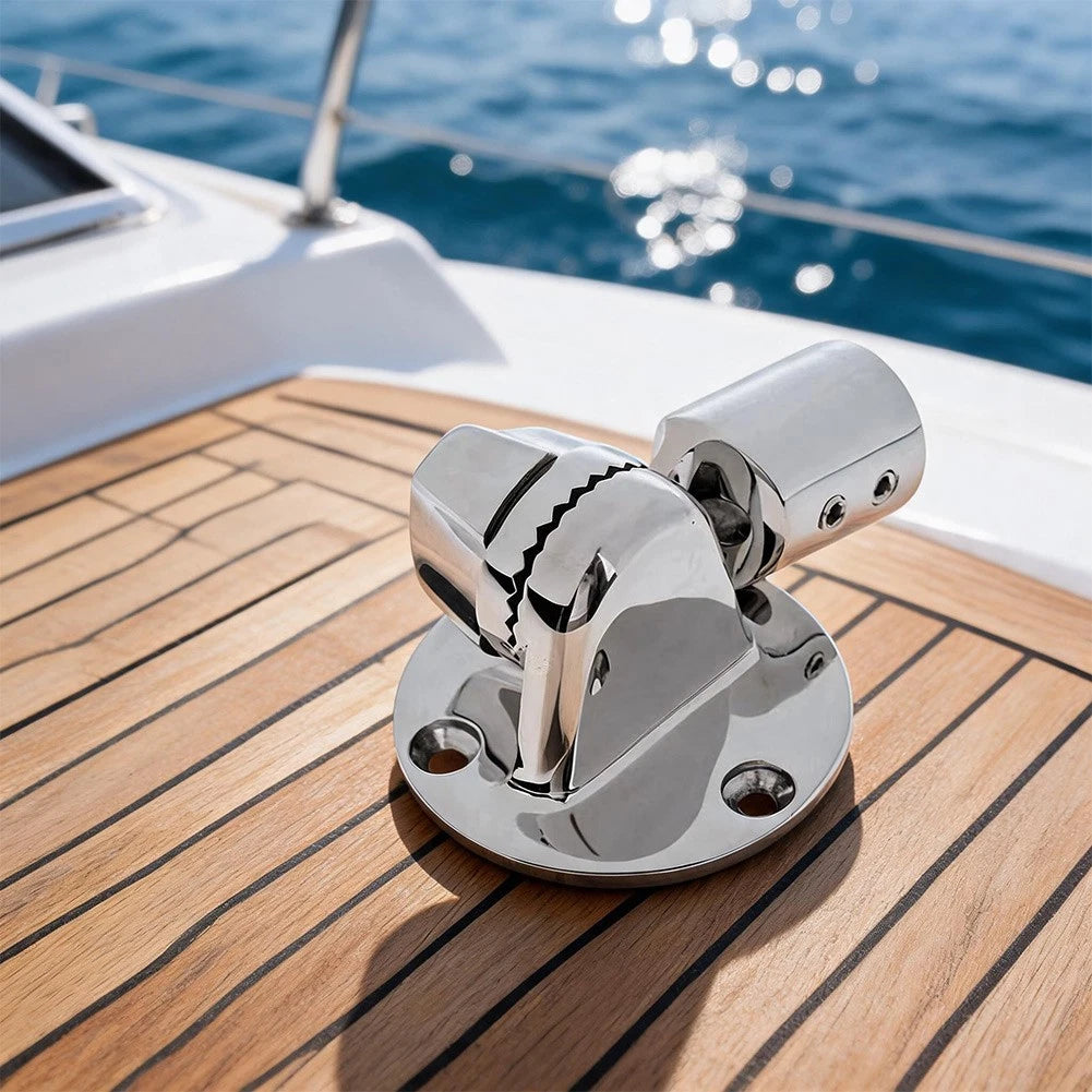 316 Stainless Steel Adjustable 180 Degree Antenna Mount for Boats and Yachts