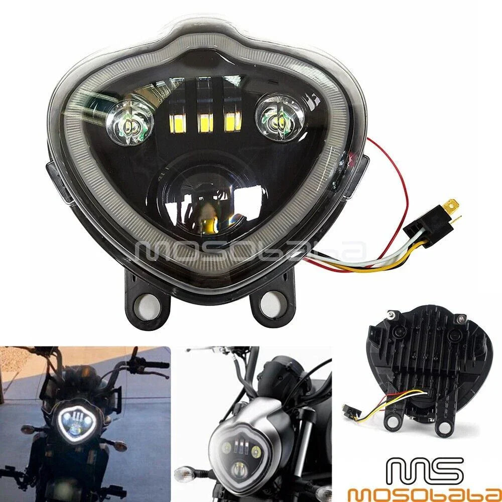 LED Headlight w/DRL Lights for Kawasaki Vulcan S 650 EN650 (2015-2021)