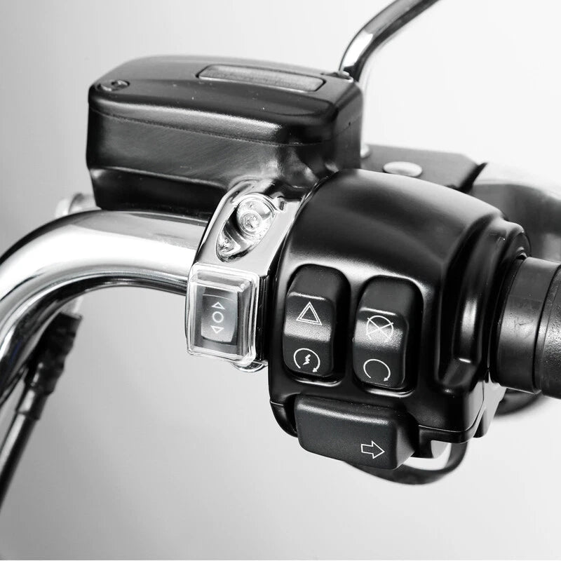 Chrome Clutch Bracket Switch ON/OFF for Harley Touring Softail Dyna