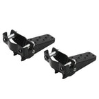 Pedals for Diverse Motorcycle Metal Passenger Black Silver
