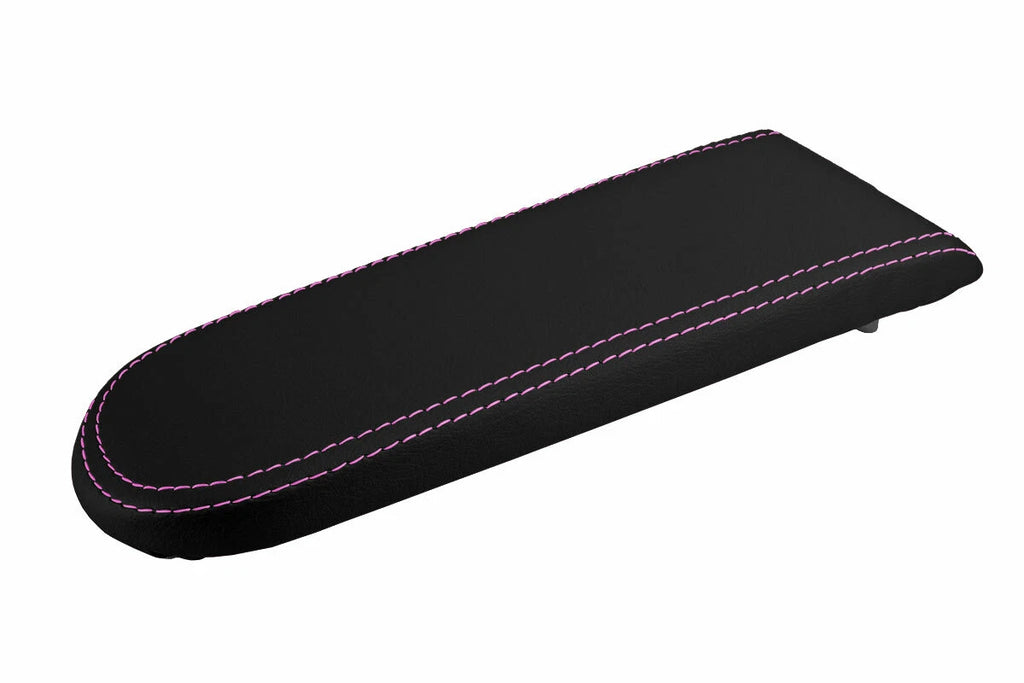 Leather Console Lid Cover for VW Jetta Golf MK4 (1999–2004) Pink Stitch
