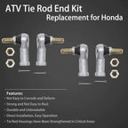 Tie Rod End Kit for Honda Foreman Rincon 500 650 680 (1993–2016)
